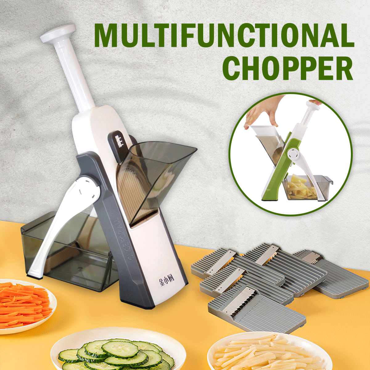 5 in 1 Kitchen Chopping Artifact Vegetable Slicer – Fasany™