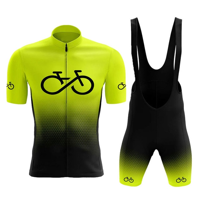 Color mixing Sportswear Cycling Jersey Set (Short Sleeve x Bib Shorts)