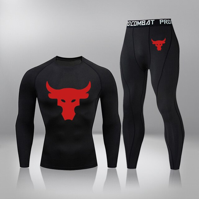 Men's Compression Buffalo Thermal Quick Dry Underwear Full Set