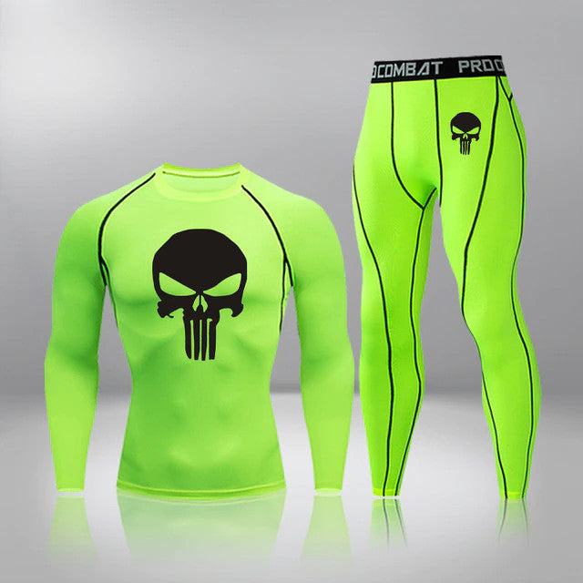 Men's Compression Tactical Spider Thermal Quick Dry Underwear Full Set