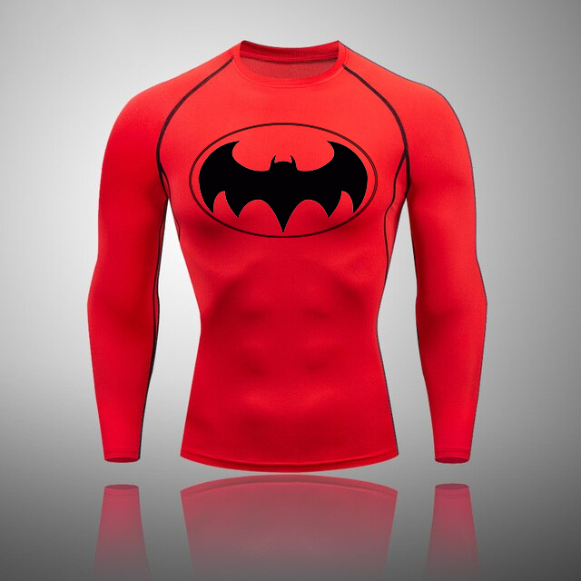 Men's Compression Bat Hero Thermal Quick Dry Underwear T-Shirt
