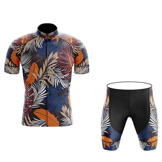 Colorful Sportswear Cycling Jersey Set (Short Sleeve x Bib Shorts)