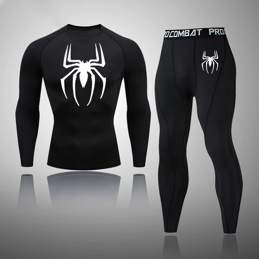 Men's Compression Spider Thermal Quick Dry Underwear Full Set