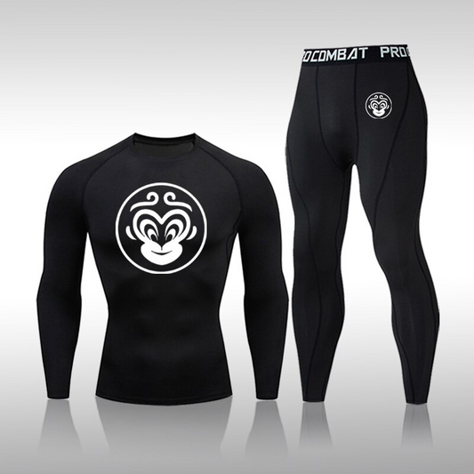 Men's Compression Monkey King Thermal Quick Dry Underwear Full Set