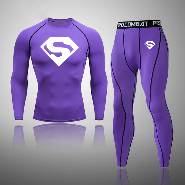 Men's Compression Super Hero Thermal Quick Dry Underwear Full Set