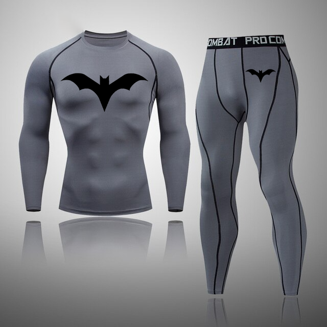 Men's Compression Bat Thermal Quick Dry Underwear Full Set