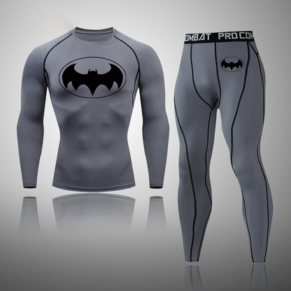 Men's Compression Bat Hero Thermal Quick Dry Underwear Full Set