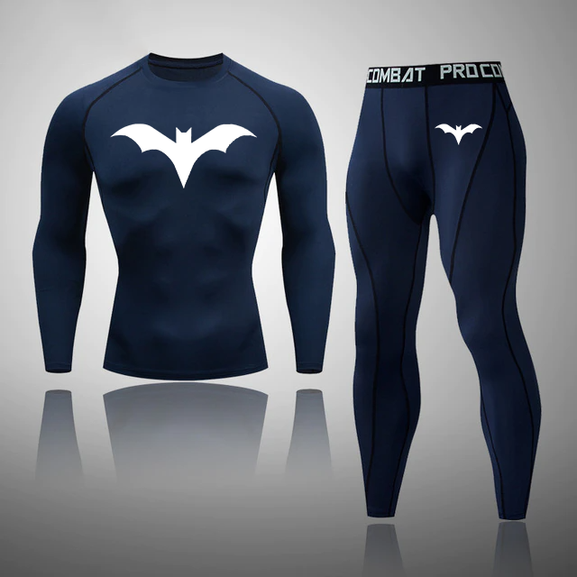 Men's Compression Bat Thermal Quick Dry Underwear Full Set