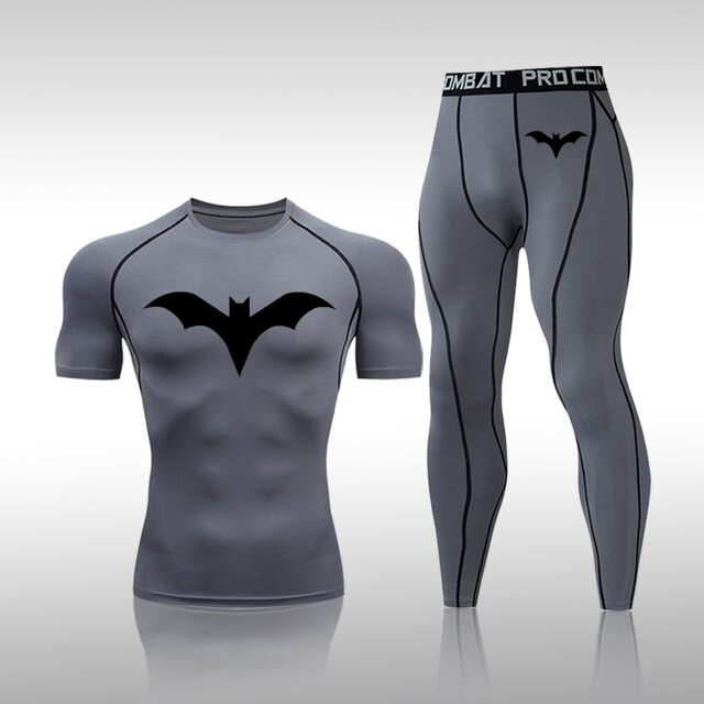Men's Compression Bat Muscle-fit Quick Dry Short Sleeve x Long Pants